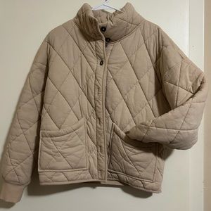 Quilted Button Jacket
